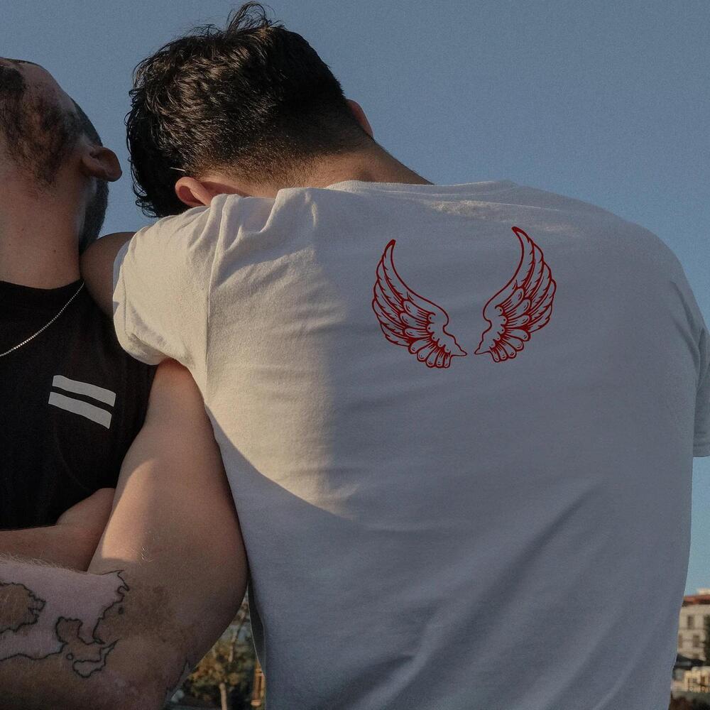 Saltburn Unisex Shirt Deer Horns And Angel Wings